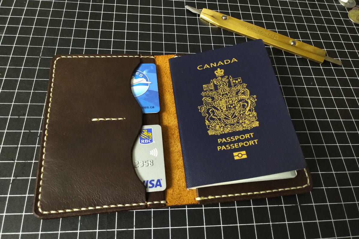 Personalised Passport Holder Buffalo Leather Passport Cover 