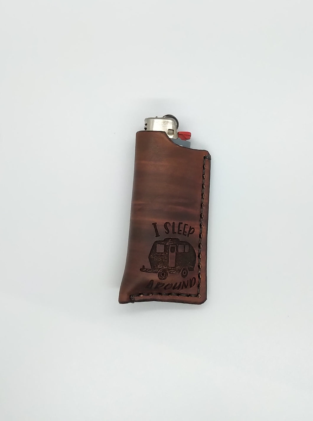 Leather Lighter Holder - I Sleep Around