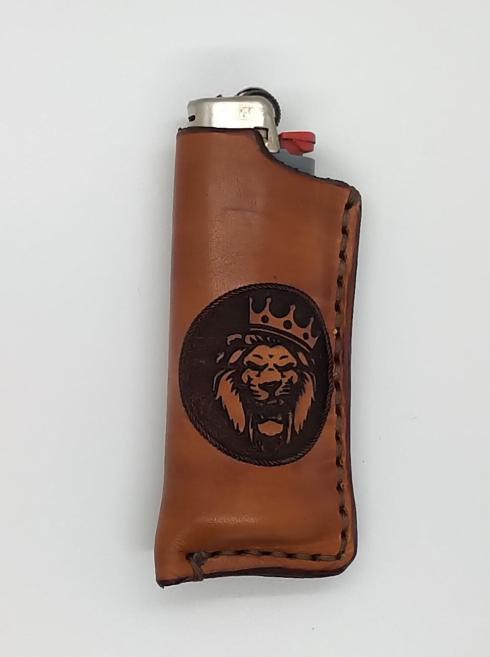 Leather Lighter Holder - Lion